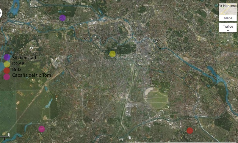 Plano general donde situamos los barrios de Berlin 