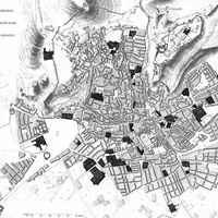 Imagen para la entrada Plano con indicación de los conventos de Granada a mediados del siglo XVIII