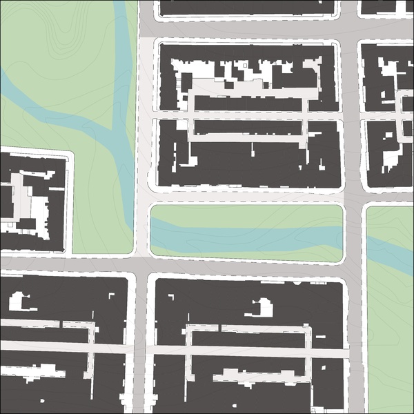 Trama urbana adaptada a la topografía