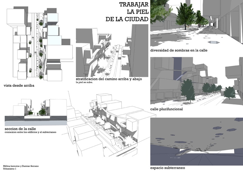 Fragmento de la calle con el tranvia