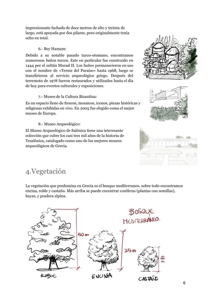 Lugares de interés y vegetación 