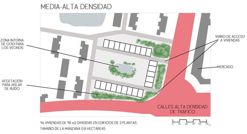 Manzana media-alta densidad.Planta