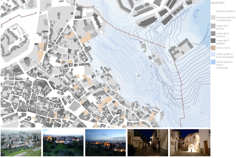 Análisis de las diferentes tipologías de espacio construido y del verde publico 