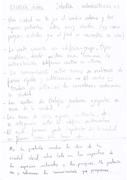 Mi ciudad ideal