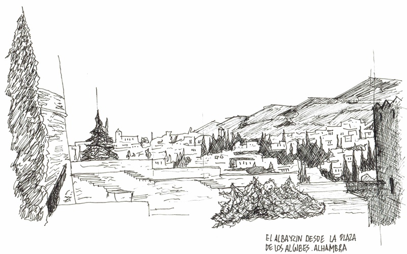 Postal Vista de la Alhambra 