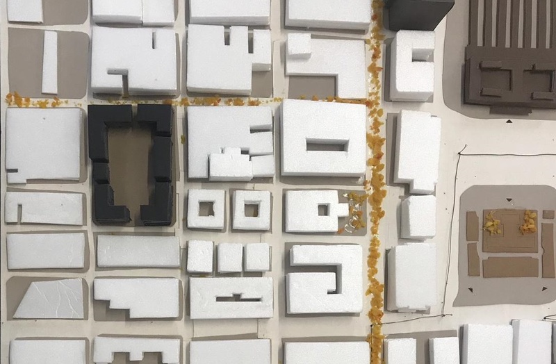 Maqueta superblock en planta