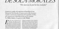 Imagen para el proyecto 06 "Me interesa la piel de las ciudades" De Solá Morales