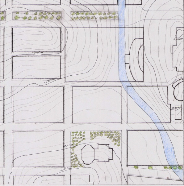 Ciudad actual + topografía