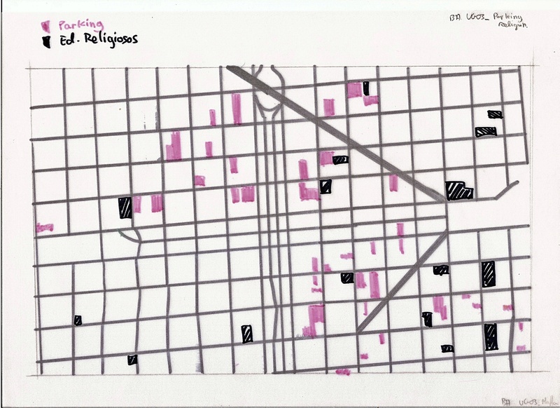 Edificios religiosos y parking