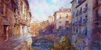 Imagen para el proyecto Postal de Granada, Puente de la Espinosa, junto a Carrera del Darro. Juan Francisco Mañas Villar