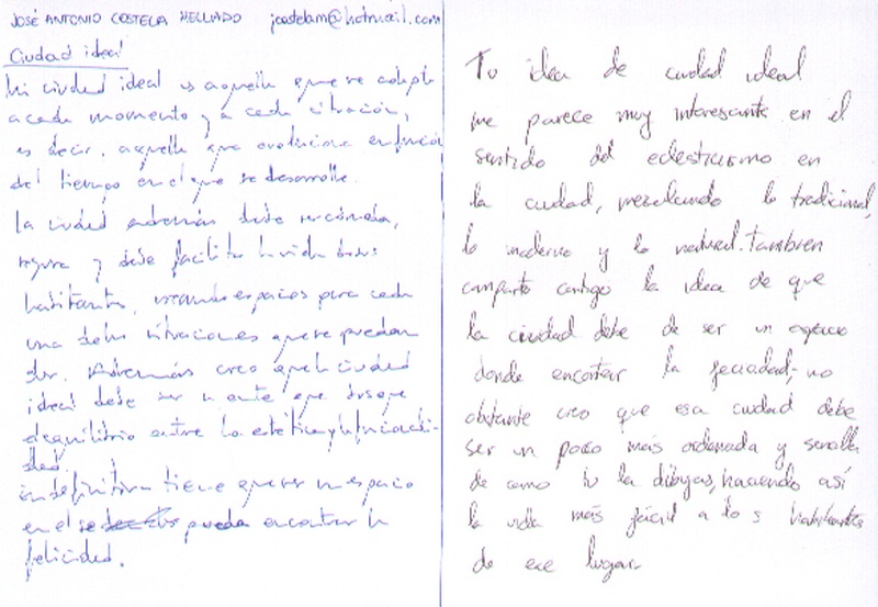 Texto explicativo y comentario.