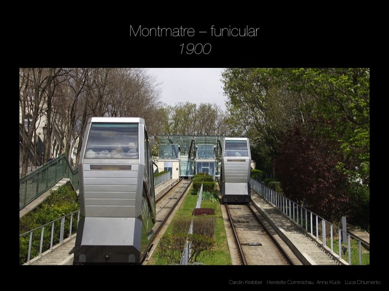 Montmatre - funicular, Paris/Francia