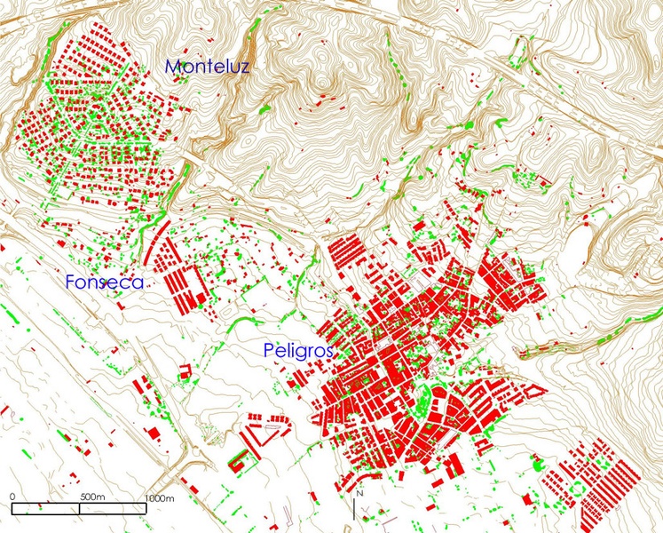 Topografía, vegetación y edificación