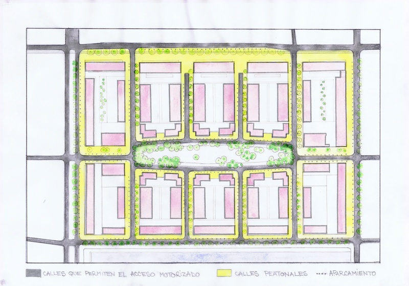 Calles principales y peatonales