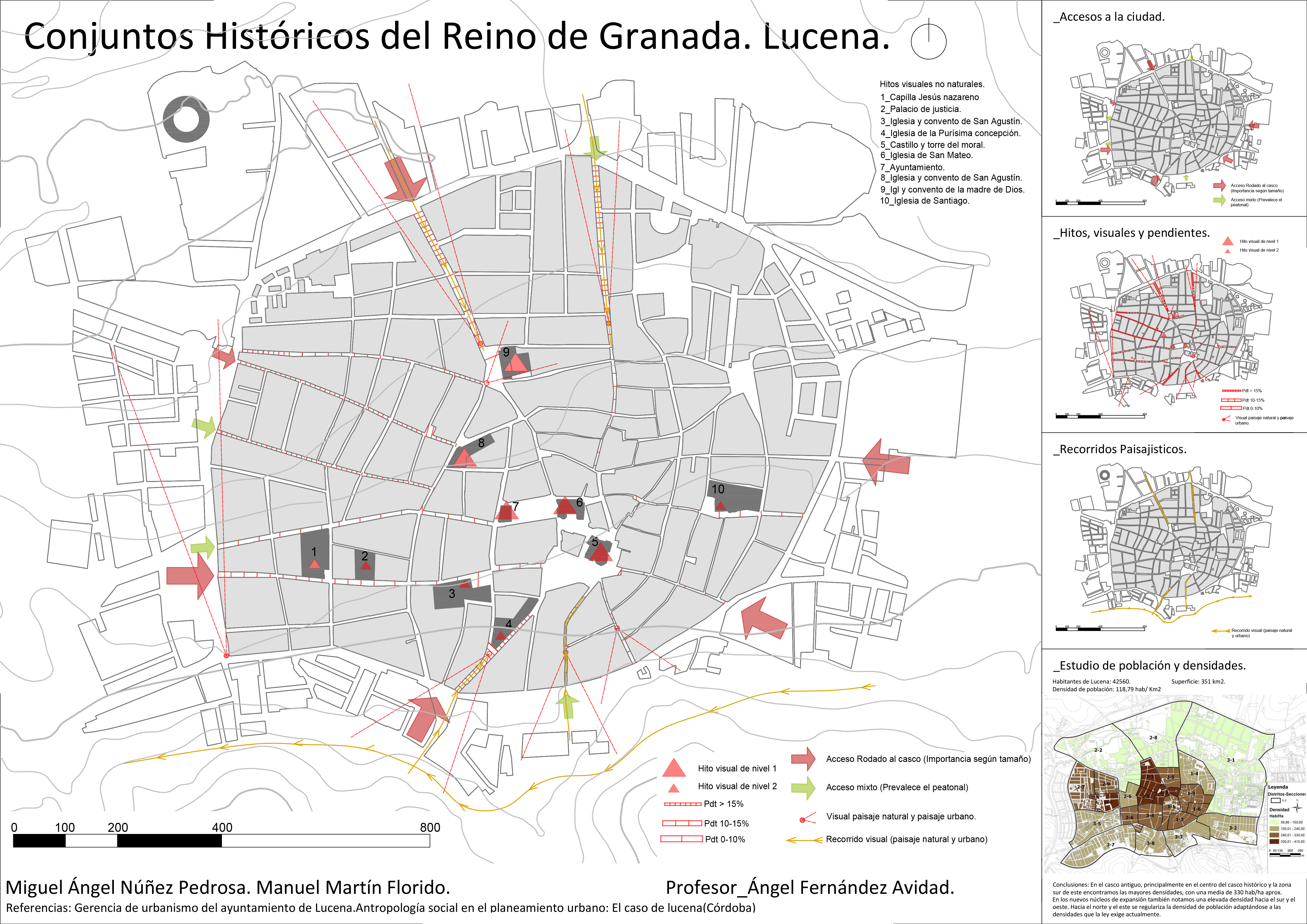 Conjunto histórico y paisaje en Lucena.
